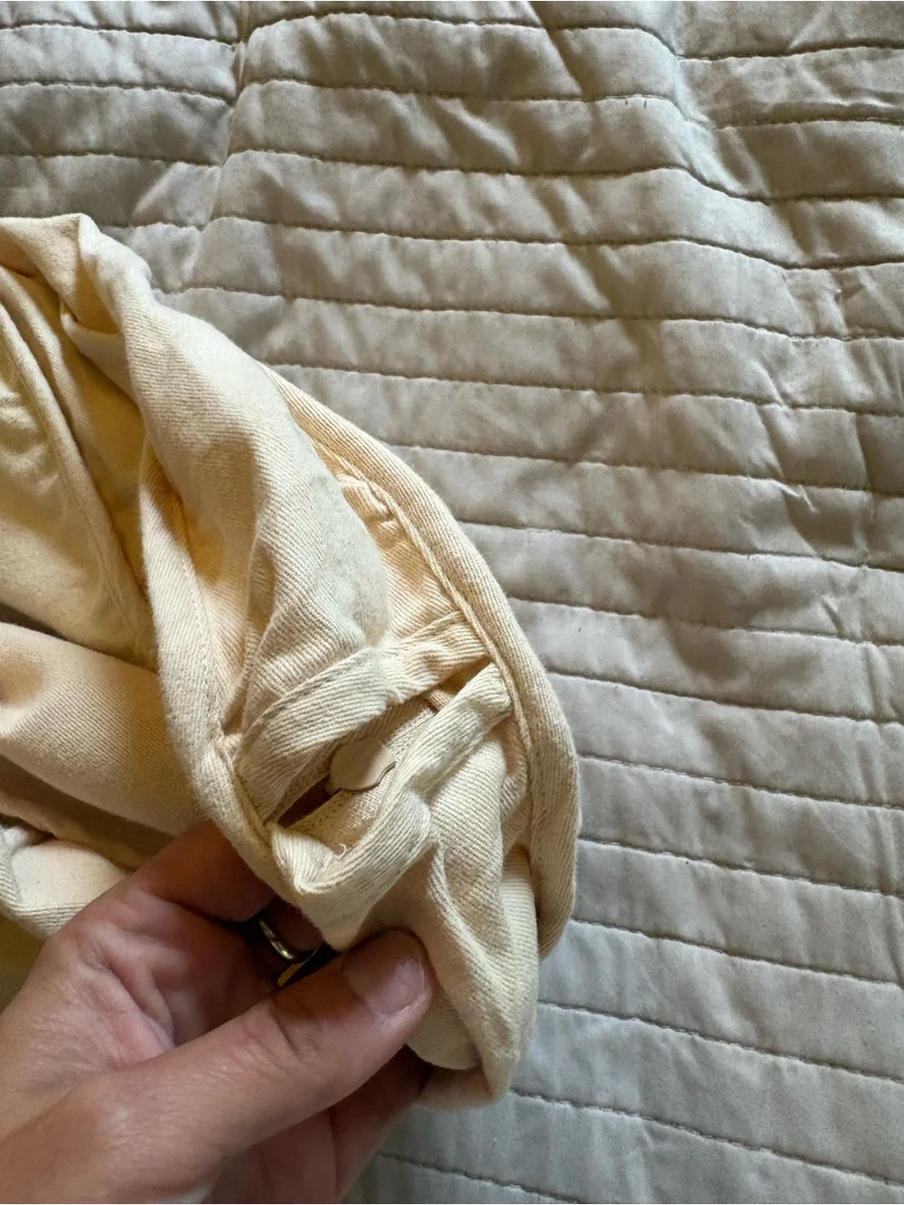 Louis Vuitton large dust bag for long coat, dress, cream, excellent